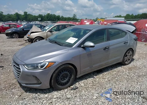 2017 Hyundai Elantra Limited из США, поврежденный, VIN 5NPD84LF6HH108459